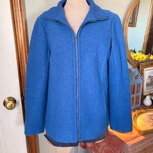 Lands' End Women's Blue Pea Coat